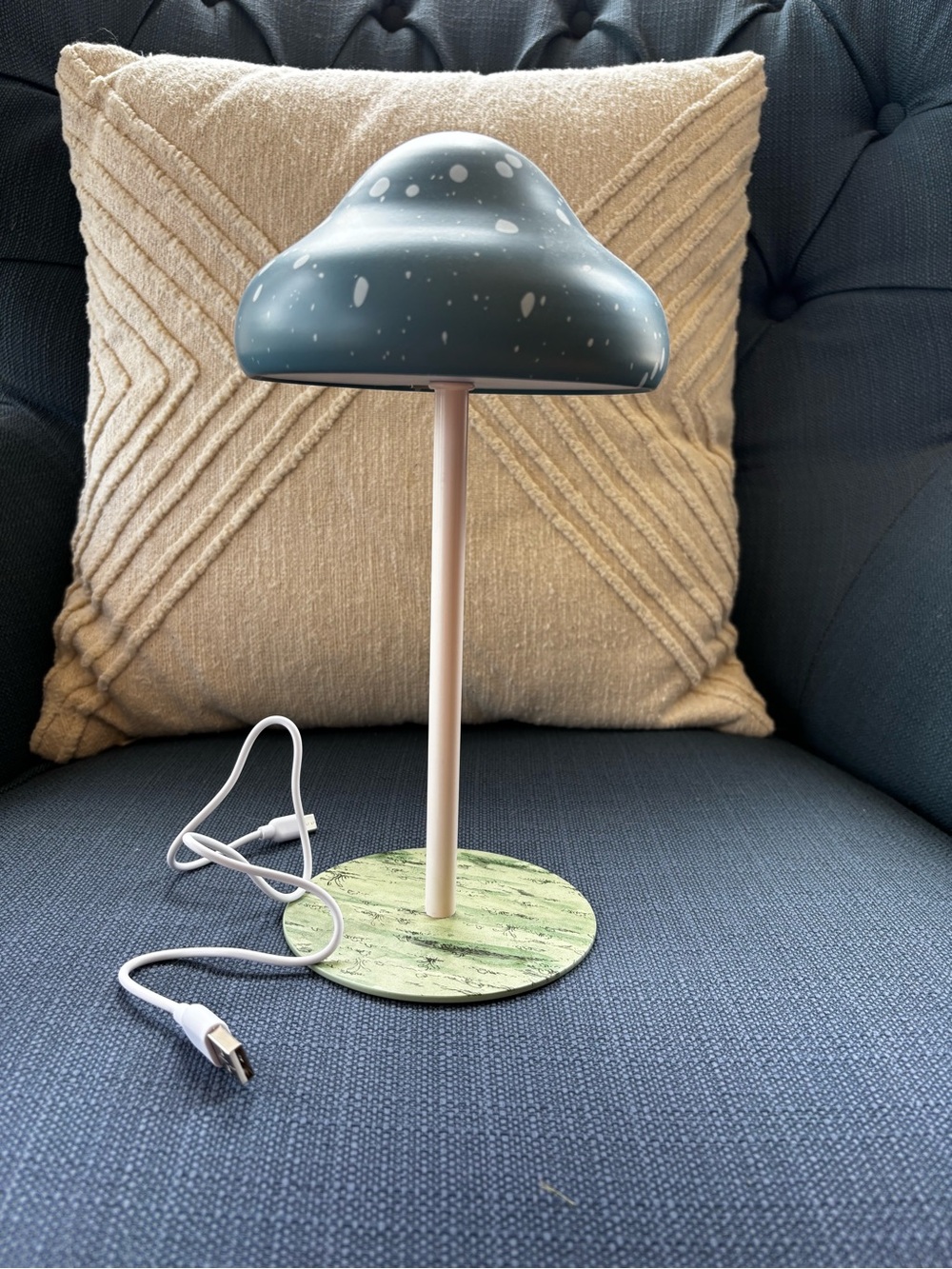John Derian for Target Blue Mushroom Lamp